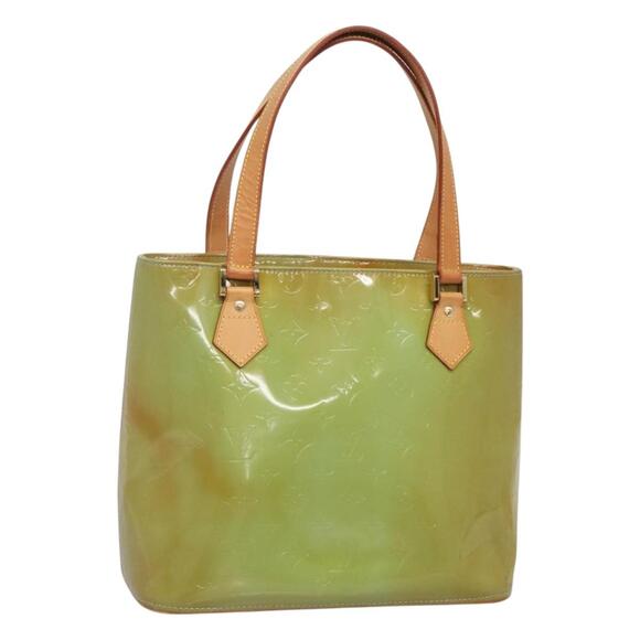 LOUIS VUITTON Monogram Vernis Houston Hand Bag Baby Blue M91005 - Picture 1 of 12